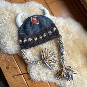 NWT Knitted Viking Beanie
